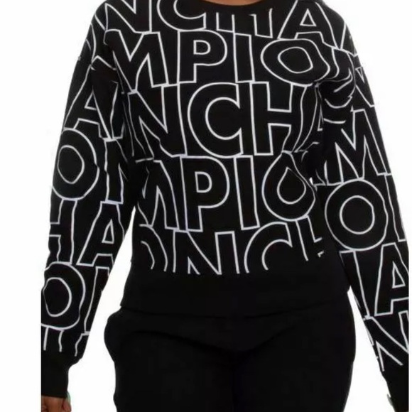 Champion Black & White double weave sweatshirt - Picture 2 of 3